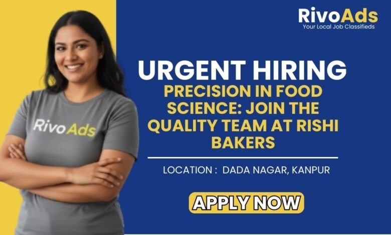 Rishi Bakers Kanpur Recruitment 2026 Lab Chemist Job