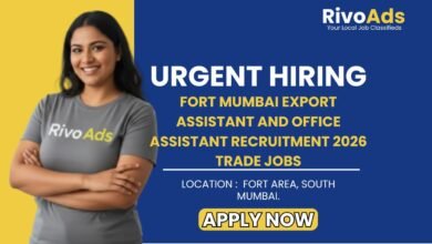 Fort Mumbai Export Assistant and Office Assistant Recruitment 2026 Trade Jobs