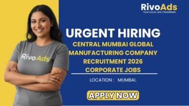 Central Mumbai Global Manufacturing Company Recruitment 2026 Corporate Jobs