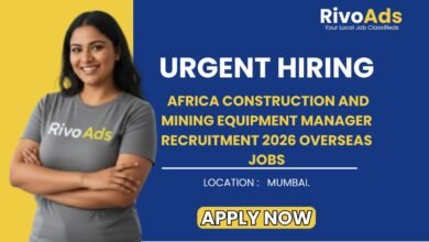Africa Construction and Mining Equipment Manager Recruitment 2026 Overseas Jobs