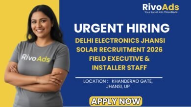 Delhi Electronics Jhansi Solar Recruitment 2026 Field Executive & Installer Staff