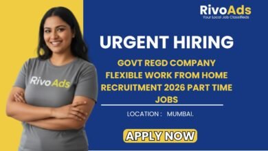Govt Regd Company Flexible Work From Home Recruitment 2026 Part Time Jobs