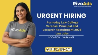 Purnoday Law College Varanasi Principal and Lecturer Recruitment 2026 Law Jobs