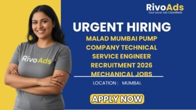 Malad Mumbai Pump Company Technical Service Engineer Recruitment 2026 Mechanical Jobs