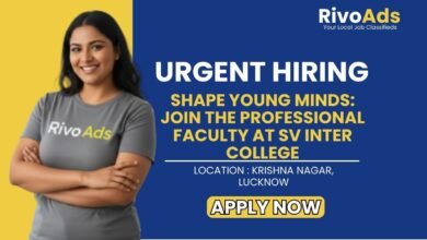 SV Inter College Krishna Nagar Recruitment 2026 Faculty Vacancy