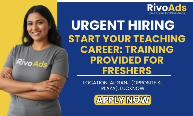 Text: Versatile Scholars Aliganj Lucknow Jobs 2026 Teacher Vacancy