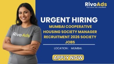 Mumbai Cooperative Housing Society Manager Recruitment 2026 Society Jobs