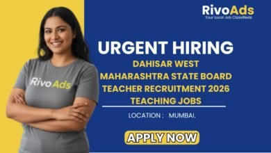 Dahisar West Maharashtra State Board Teacher Recruitment 2026 Teaching Jobs