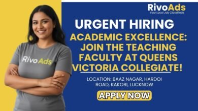 Queens Victoria Collegiate Lucknow Jobs 2026 Teacher Vacancy