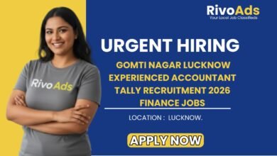 Gomti Nagar Lucknow Experienced Accountant Tally Recruitment 2026 Finance Jobs