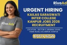 Kailas Saraswati Inter College Kanpur Jobs 2026 PGT Biology Vacancy