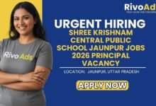 Shree Krishnam Central Public School Jaunpur Jobs 2026 Principal Vacancy