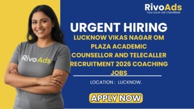 Lucknow Vikas Nagar Om Plaza Academic Counsellor and Telecaller Recruitment 2026 Coaching Jobs
