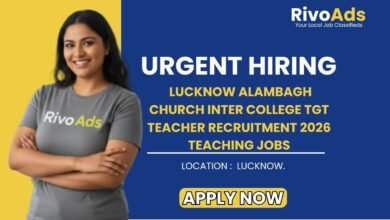 Lucknow Alambagh Church Inter College TGT Teacher Recruitment 2026 Teaching Jobs