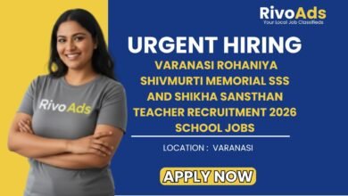 Varanasi Rohaniya Shivmurti Memorial SSS and Shikha Sansthan Teacher Recruitment 2026 School Jobs