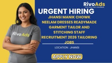 Jhansi Manik Chowk Neelam Dresses Readymade Garment Tailor and Stitching Staff Recruitment 2026 Tailoring Jobs