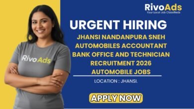 Jhansi Nandanpura Sneh Automobiles Accountant Bank Office and Technician Recruitment 2026 Automobile Jobs