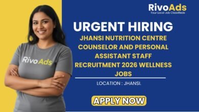 Jhansi Nutrition Centre Counselor and Personal Assistant Staff Recruitment 2026 Wellness Jobs