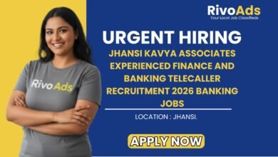 Jhansi Kavya Associates Experienced Finance and Banking Telecaller Recruitment 2026 Banking Jobs