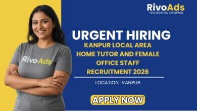 Kanpur Local Area Home Tutor Female Office Staff Recruitment 2026 Teaching Jobs
