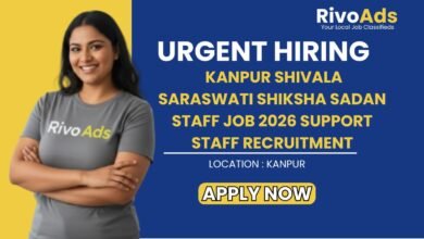 Kanpur Shivala Saraswati Shiksha Sadan Staff Job 2026 Support Staff Recruitment