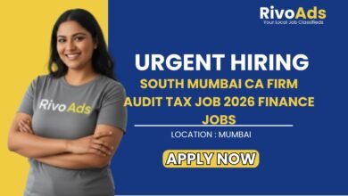 South Mumbai CA Firm Audit Tax Job 2026 Finance Jobs