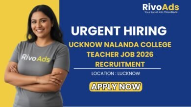 Lucknow Nalanda College Teacher Job 2026 Recruitment