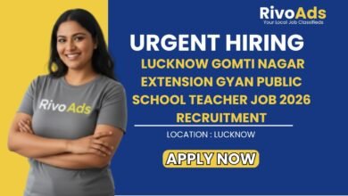 Lucknow Gomti Nagar Extension Gyan Public School Teacher Job 2026 Recruitment