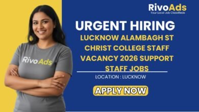 Lucknow Alambagh St Christ College Staff Vacancy 2026 Support Staff Jobs