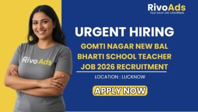 Gomti Nagar New Bal Bharti School Teacher Job 2026 Recruitment
