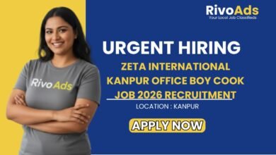 Zeta International Kanpur Office Boy Cook Job 2026 Recruitment