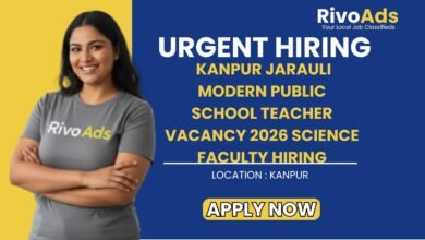 Kanpur Jarauli Modern Public School Teacher Vacancy 2026 Science Faculty Hiring