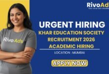 Khar Education Society Recruitment 2026 Academic Hiring