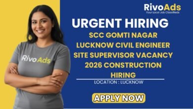 SCC Gomti Nagar Lucknow Civil Engineer Site Supervisor Vacancy 2026 Construction Hiring