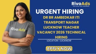 Dr BR Ambedkar ITI Transport Nagar Lucknow Teacher Vacancy 2026 Technical Hiring