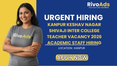 Kanpur Keshav Nagar Shivaji Inter College Teacher Vacancy 2026 Academic Staff Hiring