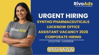 Syntho Pharmaceuticals Lucknow Office Assistant Vacancy 2026 Corporate Hiring