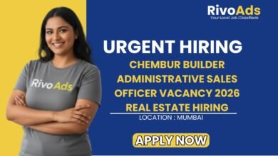 Chembur Builder Administrative Sales Officer Vacancy 2026 Real Estate Hiring