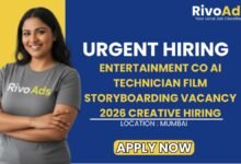 Entertainment Co AI Technician Film Storyboarding Vacancy 2026 Creative Hiring