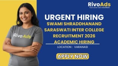 Swami Shraddhanand Saraswati Inter College Recruitment 2026 Academic Hiring