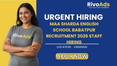 Maa Sharda English School Babatpur Recruitment 2026 Staff Hiring
