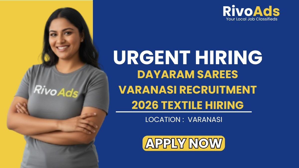 Dayaram Sarees Varanasi Recruitment 2026