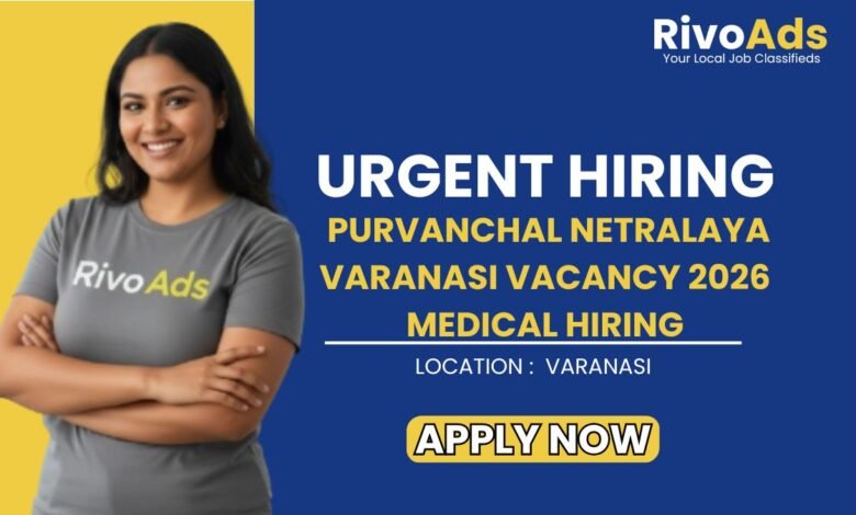 Purvanchal Netralaya Varanasi Vacancy 2026 Medical Hiring