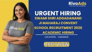 Swami Shri Adgadanand Ji Maharaj Convent School Recruitment 2026 Academic Hiring