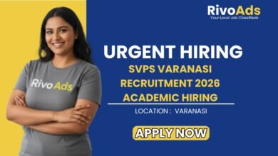 SVPS Varanasi Recruitment 2026 Academic Hiring
