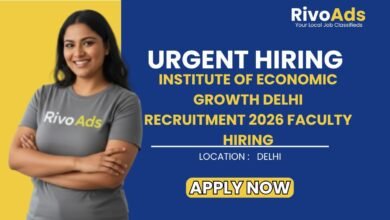 Institute of Economic Growth Delhi Recruitment 2026 Faculty Hiring