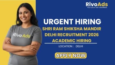 Shri Ram Shiksha Mandir Delhi Recruitment 2026 Academic Hiring