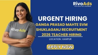 Ganga Prasad Mahte SVM Shuklaganj Recruitment 2026 Teacher Hiring