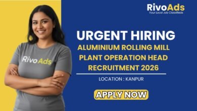 Aluminium Rolling Mill Plant Operation Head Recruitment 2026