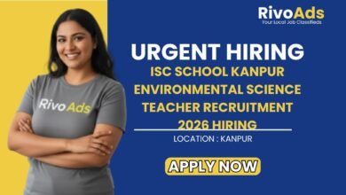 ISC School Kanpur Environmental Science Teacher Recruitment 2026 Hiring